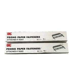 New OIC 99850 Prong Paper Fastener 3-1/2" Capacity 2-3/4" Centers (94 pcs Total) - Picture 1 of 12