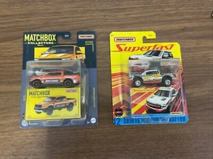 Lot Of 2-MatchBox Collectors 2019 Ford Ranger & Superfast 2010 F-150 SVT Raptor - Picture 1 of 6