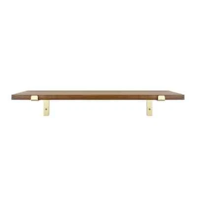 Wood Wall Shelf with Reversed L Bracket - Threshold