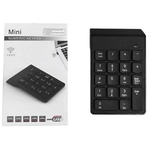 2.4 Numeric Keypad 18-Key Bluetooth Keyboard Office Keyboard Suitable for1680 - Imagen 1 de 6
