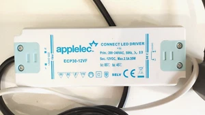 Applelec 30W 12V Power Supply LED Driver ECP30-12VF - prewired - Picture 1 of 2