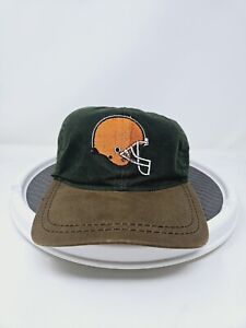 Vintage Cleveland Browns Adjustable Strapback Hat USA Made Embroided 90s Used