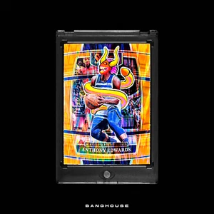 1/1 ANTHONY EDWARDS ๐ ORANGE FLASH PRIZM SSP ๐ NEW PENINI: ONE OF ONE ART - Picture 1 of 14