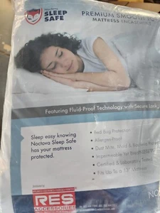 Noctova Sleep Safe Premium Smooth Top Mattress Encasement Protector King New - Picture 1 of 5