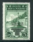 1943 San Marino 25 cent. verde scuro sovrastampato nuovo ** doppia sovrastampa