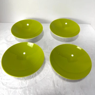 Zak Designs Melissa Easton 4 Melamina 6.5x2.25" Verde Lima Blanco Ensalada Poco Profunda Foto 1 de 4