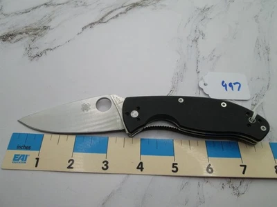 Cuchillo Plegable #997 Negro G10 Spyderco Tenacious Liner Lock Foto 1 de 4