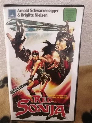 VHS RARITÄT: RED SONJA  (1985)  MIT ARNOLD SCHWARZENEGGER & BRIGITTE NIELSEN - Bild 1 von 2