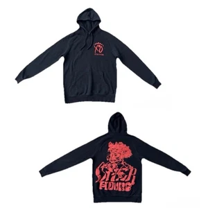 The Weeknd XO Psychotic After Hours Hoodie Sweatshirt Adult M Black Red - Picture 1 of 8