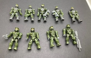 Green Spartan Marine Halo Mega Bloks Construx Figur 9 Stück - Bild 1 von 4