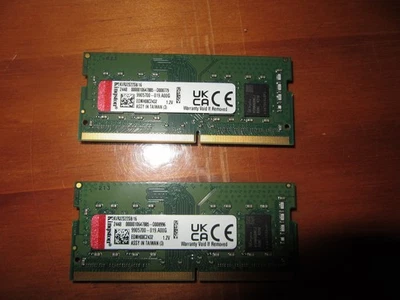 Kingston KVR32S22S8/16 32GB (2 x 16GB) DDR4 3200MHz PC4-25600 So-DIMM 260Pin RAM - Image 1 of 3
