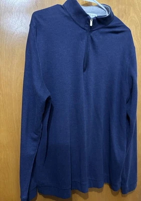 Peter Millar Men's Perth Performance 1/4 Zip Pullover XL - Image 1 of 3