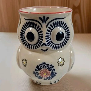 Owl Coffee Cup Mug 12 oz. Hand Painted Embossed Fall Seasonal Kitchen Decor - Picture 1 of 10