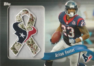 2013 Topps Ribbons Camo Team Logo #PR-AF Arian Foster - Image 1 of 2