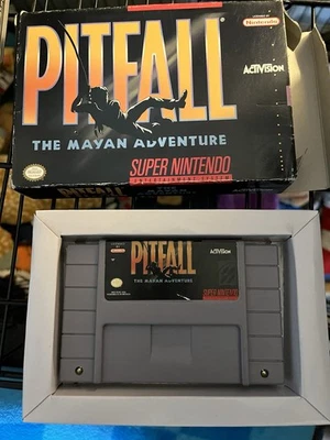 Pitfall: The Mayan Adventure Super Nintendo SNES Game And Box Only - Image 1 of 4