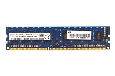 SK Hynix 4GB 1Rx8 PC3-12800U-11-13-A1 Non-ECC Unbuffered Memory HMT451U6BFR8C-PB - Image 1 of 2