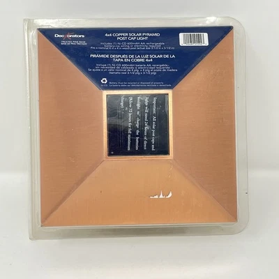 Deckorators 4x4 Cobre Solar Pirámide Poste Tapa Luz Foto 1 de 4