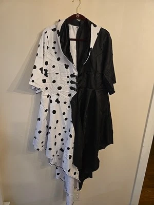 ABITO COSTUME ADULTO CRUDELIA DEVILLE 101 DALMATI PRESTIGIO 2XL - Immagine 1 di 4