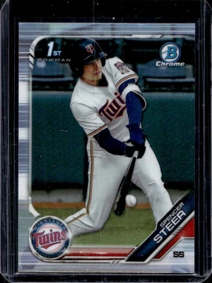 2019 Bowman Draft Spencer Steer Chrome Refractor #BDC-153 Twins - Image 1 of 2