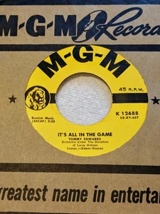 Tommy Edwards - It's All In The Game/Please Love Me Forever 45. - MGM#K-12688 - Bild 1 von 2