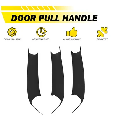 Cubierta de tracción del panel de manija de puerta interior de 3 piezas para BMW X3 X4 F25 F26 2010-2017 Foto 1 de 4