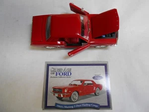 1964 -1/2 FORD MUSTANG 2 DOOR COUPE (6") DIECAST MODEL W/ BASE AND COVER # 111 - Picture 1 of 11