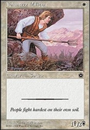 Volunteer Militia - Portal Second Age # MTG Magic The Gathering - Image 1 of 1