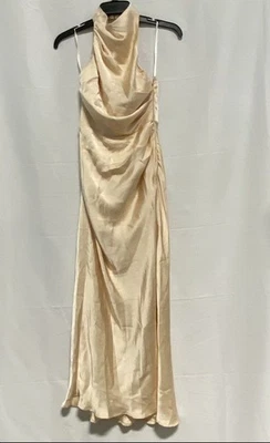 Billy J Women Champagne Evening Gown Size 8 NWT - Image 1 of 4