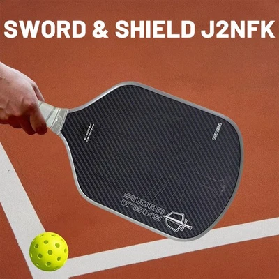 J2NFK Sword & Shield Pickleball Paddle 16mm–Gen 4.5 All-Foam Floating Pivot Core - Image 1 of 4