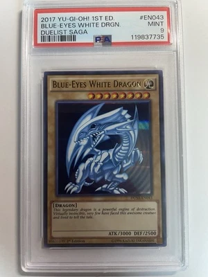 Blue-Eyes White Dragon DUSA-EN043 Duelist Saga 1st Edition PSA 9 YuGiOh - Image 1 of 2