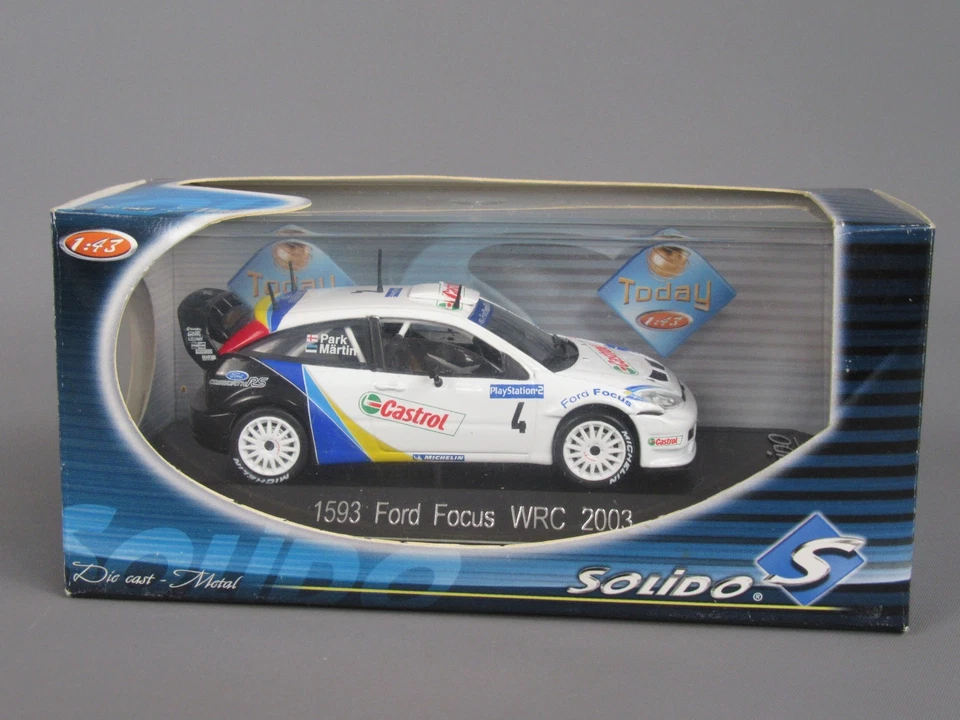 D812 Solido 1593 Ford Focus RS WRC #4 Tour De Corse 2003 Martin 1:43 + Scatola - Immagine 1 di 4