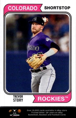 2020 Topps Archives BASEBALL #124 Trevor Story - Image 1 of 2