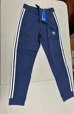 Pantalones Adidas para hombre 3 rayas azul marino IM9319 venta al por menor $70 Foto 1 de 4