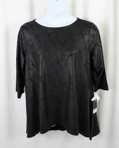 Kozan Women's "Dila" Black Long Sleeve Tunic Top Size XL NWTS - Picture 1 of 4