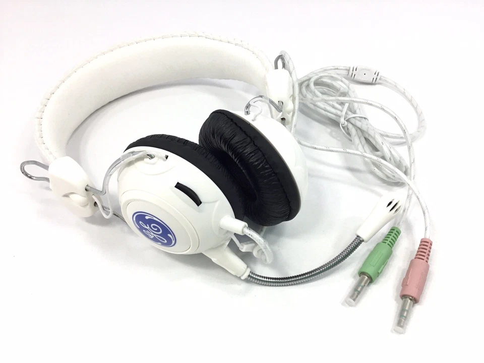 NUEVOS AURICULARES GE WHITE AUDIO GAMING COMPUTADOR LIMPIO PROBADO FUNCIONA Foto 1 de 4