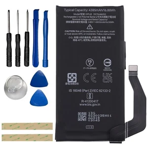 Batterie de remplacement pour Google Pixel 7A GP5JE 4385mAh avec outils de réparation - Photo 1 sur 3
