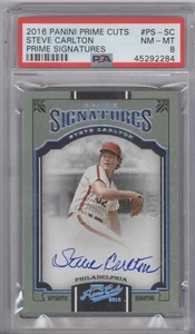 STEVE CARLTON 2016 PRIME SIGNATURES #PS-SC PSA GRADED 8 45292284, 06/25! - Picture 1 of 2