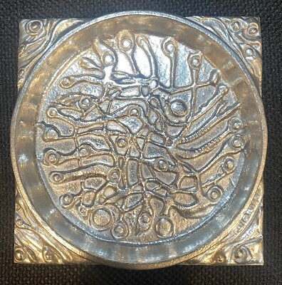 NEW Elegant DON DRUMM Cast Aluminum Champagne/Wine Bottle Coaster Candleholder - Image 1 of 4