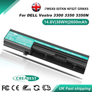 Battery For Dell Vostro 7W5X0 50TKN GRNX5 7W5X09C 451-11355 451-11544 3300n 3350