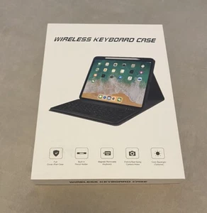 I Pad kabellose Tastaturhülle mit Hintergrundbeleuchtung 12,9"" 5. Schwarz. - Bild 1 von 3