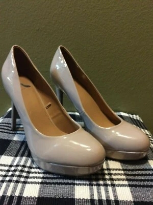 Zapatos de salón de charol REPORT ~ naturales Foto 1 de 4