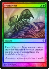Fresh Meat FOIL New Phyrexia NM Green Rare MAGIC THE GATHERING CARD ABUGames