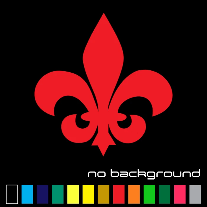 Calcomanía adhesiva de vinilo troquelada Fleur De Lis - arte de decoración de pared de ventana de coche con flor de lirio Foto 1 de 1