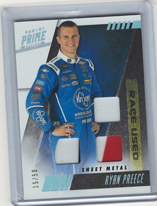 2019 PANINI PRIME RYAN PREECE KROGER RU SHEET METAL 3X CARD#RUT-RP /50