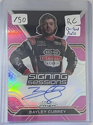Pink #3 Bayley Currey #/50 2021 Panini Prizm Signing Sessions Prizms NASCAR - Image 1 of 2