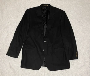 Grant Thomas 100% Cashmere Sports Blazer Suit Coat Black Size 44R - Bild 1 von 6