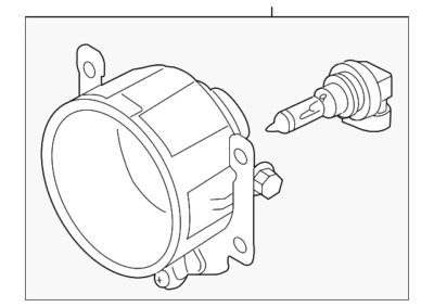 Genuine Mitsubishi 2010-2015 Outlander Outlander Sport Fog Lamp Assmbly 8321A467 - Image 1 of 2