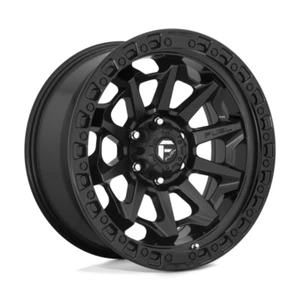 18X9 FUEL 1PC D694 COVERT 8X170 +01MM MATTE BLACK - SET OF 4 - Picture 1 of 4