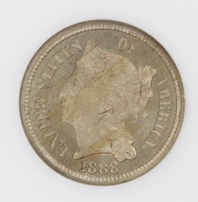 1888 Three Cent Nickel 3cn NGC PF66 PR66 CAC Old No Line holder - Image 1 of 3