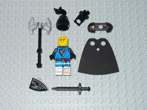LEGO Medieval castle Knight Falcon Female HERO Figure Black sword cape shield - Picture 1 of 3